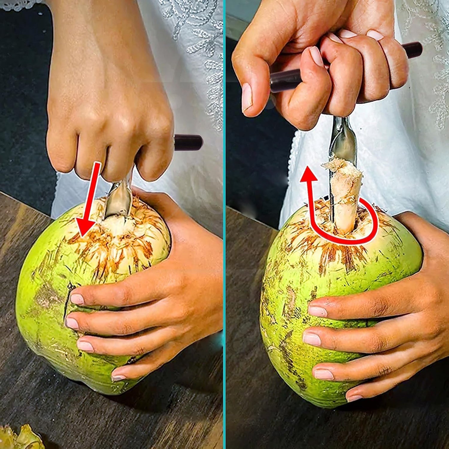 Stainless Steel Coconut Breaker Tool with Comfortable T-Handle (1 Pc) Stainless Steel Coconut Breaker Tool with Comfortable T-Handle (1 Pc)